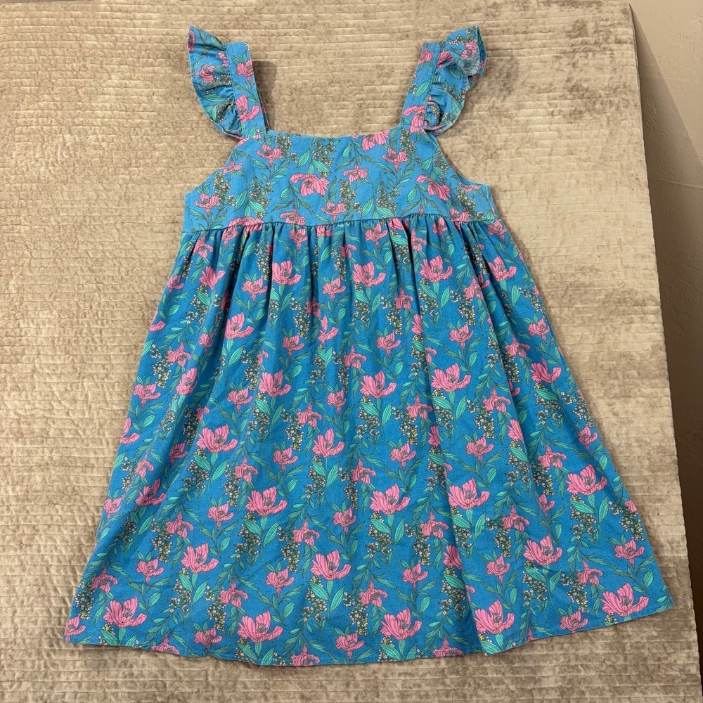 By The‎ River Floral Ruffle Strap Babydoll Sundress Blue Pink Green Size L